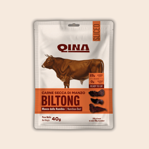 Carne secca di manzo biltong sliced