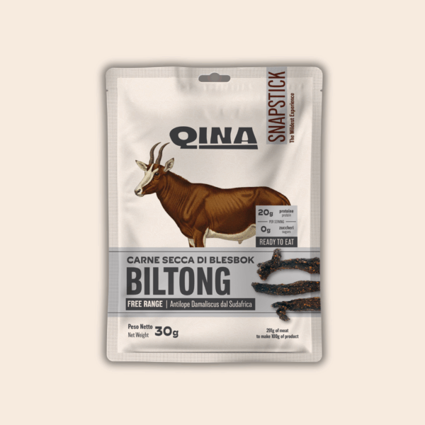 Carne secca di blesbok biltong snapstick
