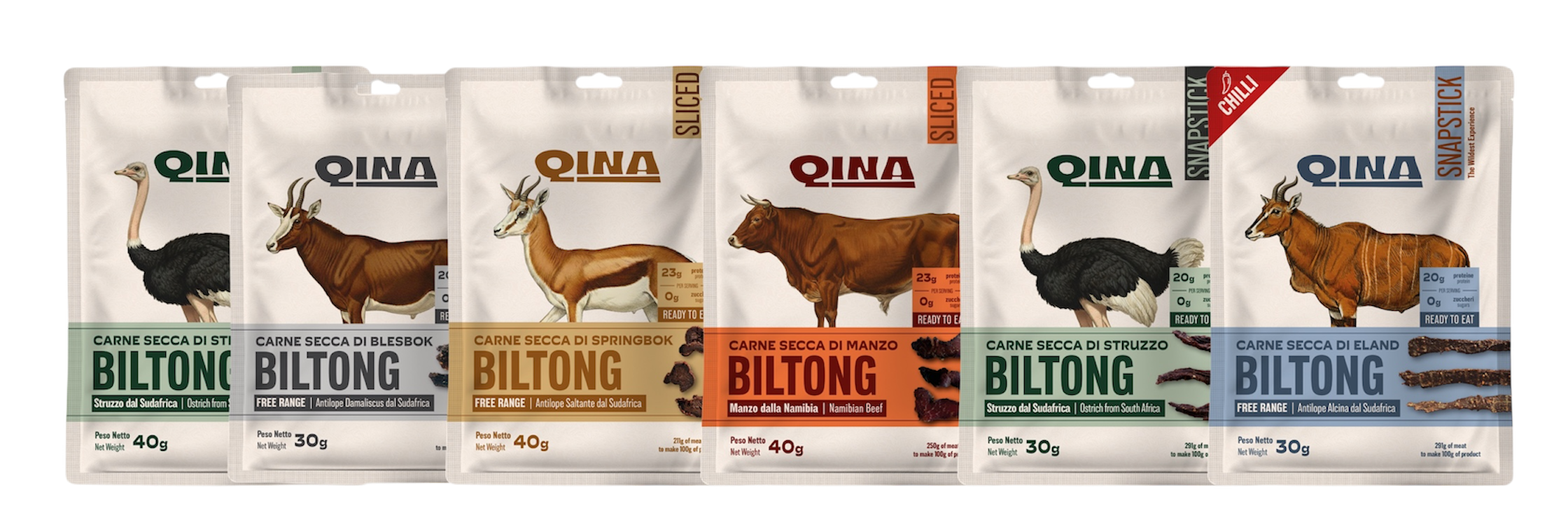 packaging qina biltong carne secca
